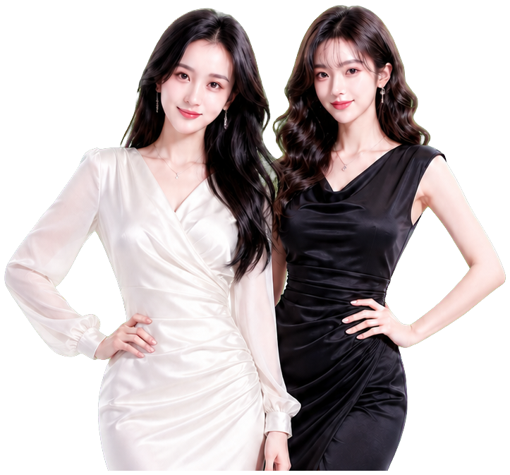 双美女活动装饰图